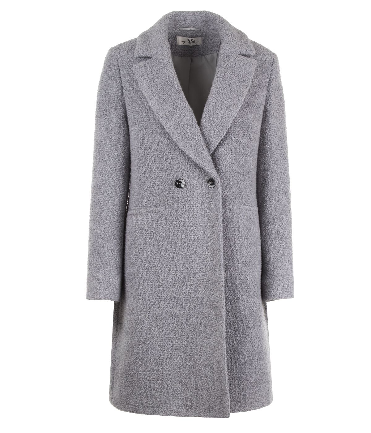Double-breasted coat with acrylic and wool 0